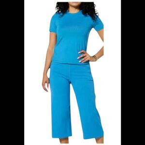 Joy Collection Women's Performance Crew Neck Tee Ocean Blue - Regular